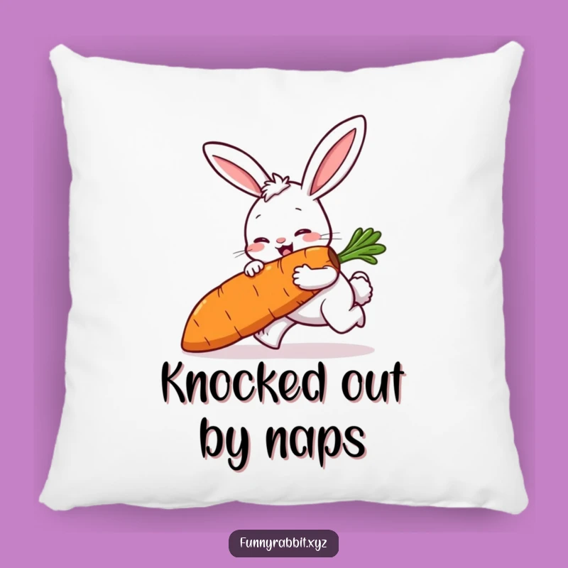 Funny Rabbit Tripping Pillow, Soft Cartoon Comfort for Laughing Out Loud