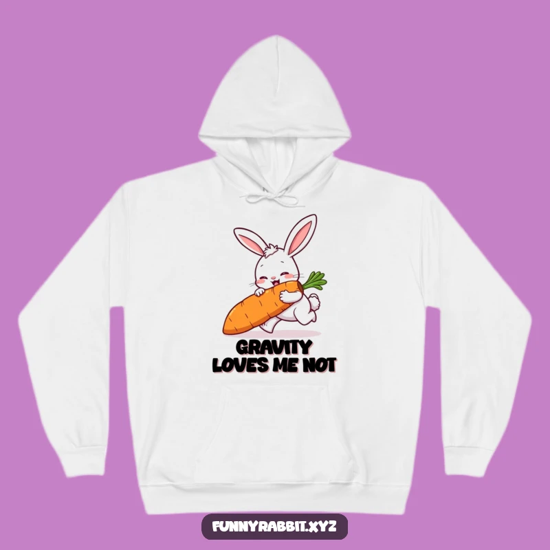 Funny Rabbit Tripping Hoodie, Cozy Cartoon Comfort for Fall-Down Laughs