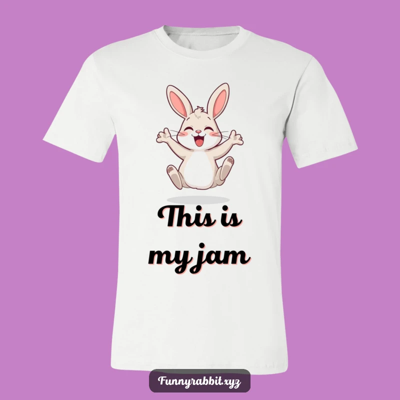 Funny Dancing Rabbit T-Shirt: Show Off Your Moves with Cartoon Fun