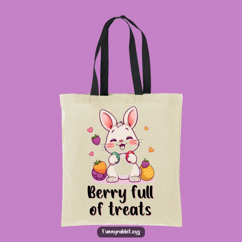 Funny Rabbit Juggling Tote Bag, Stylish Cartoon Accessory for Errands